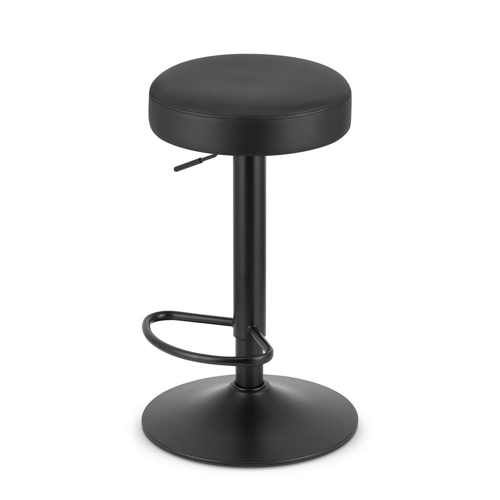 ROJST stool - black eco-leather / black base x 2