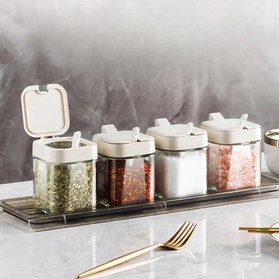 Бытовой влагостойкий набор приправ в стеклянной банке для кухни с глутаматами натрия для курицы, герметичная коробка для приправ