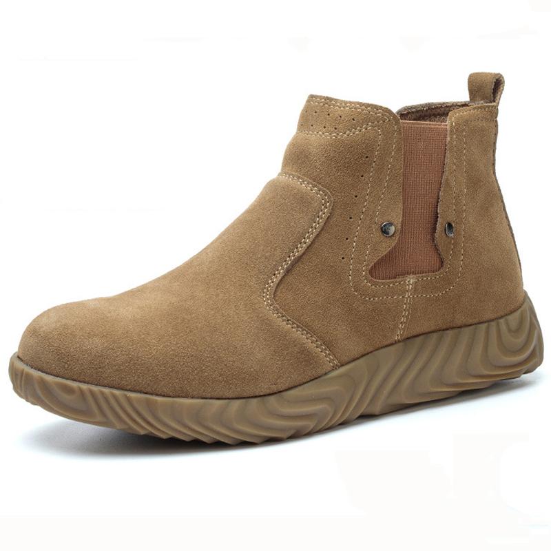 Ботинки для сварки, противоожоговые, мужская рабочая обувь, качественные защитные ботинки, мужская неразрушимая обувь с защитой от проколов, воловья кожа