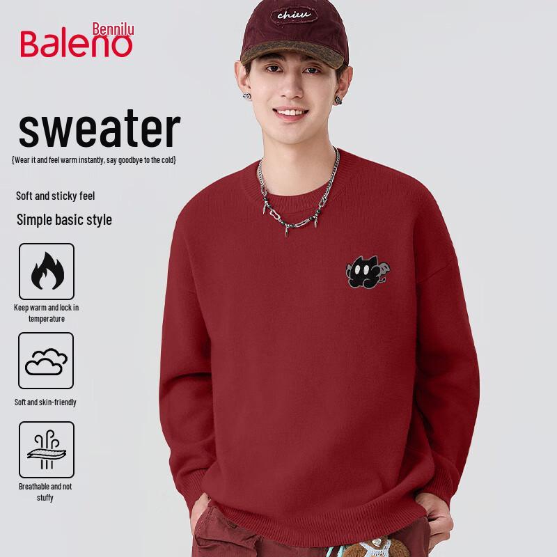 Baleno Men's Trendy Round Neck Sweater