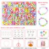 1 Set Creative Loose Spacer Beads Making Bracelet Necklace 10/24 Grid Girl Jewelry Kit Toy Diy Handmade Beaded Children'S Toys