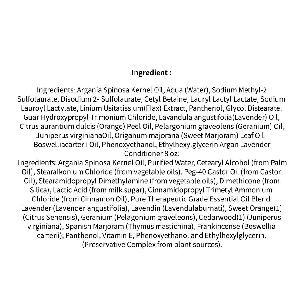 Шампунь и кондиционер с натуральным аргановым маслом от Morgan Cosmetics, 1 шт.