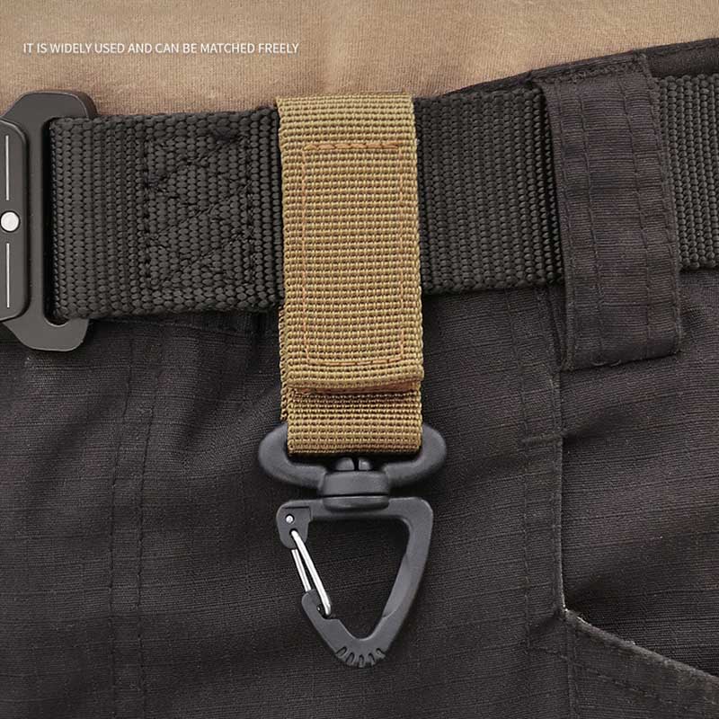 Тактический рюкзак Molle из нейлона для улицы, карабин, крючок для ключей, система пряжек на стропе, пряжка для ремня, подвесные аксессуары для кемпинга и скалолазания