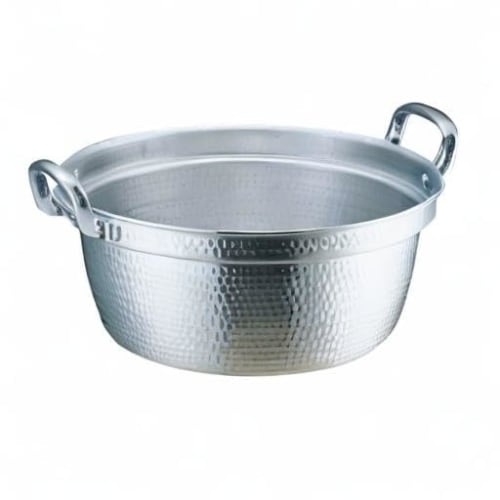 Akao Aluminum DON Hammered Round Pot, 45cm, Aluminum Alloy, Aluminum Die-Cast Handle, Japan, AEV02045