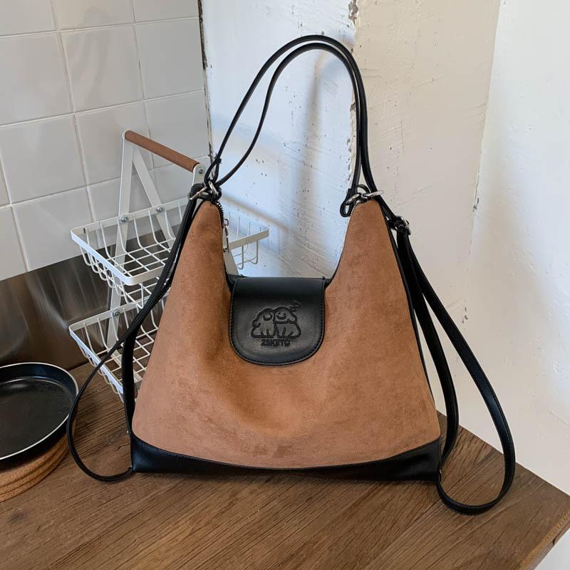 Осенне-зимний ретро замшевый женский рюкзак 2025 новый большой вместимости для поездок на работу студенческий школьный рюкзак для занятий