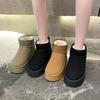 Platform Snow Boots Women's New Autumn and Winter Velvet Short Tube European and American Large Size Cotton Shoes