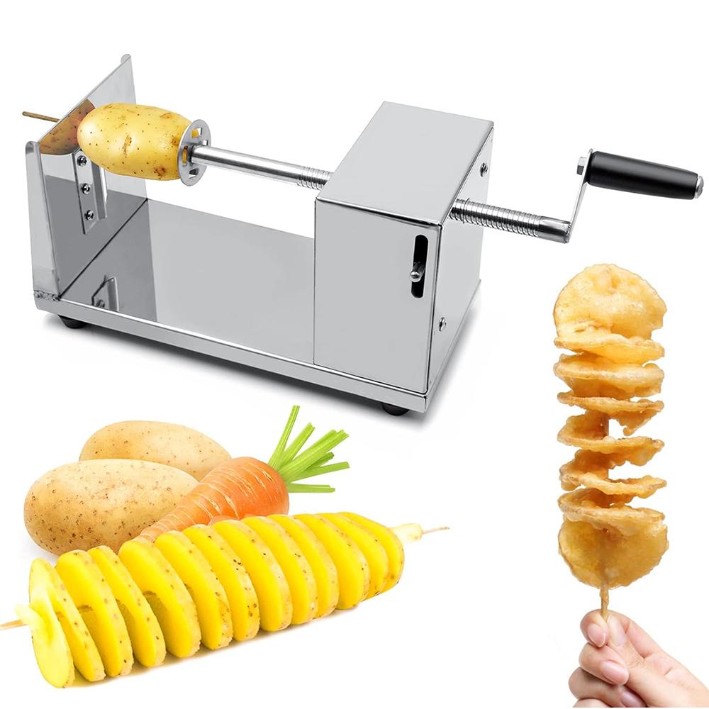 Manual Tornado Potato Spiral Cutter Twisted Potato Slicer Spiral Potato Cutter French Fry Potato Tornado Twister