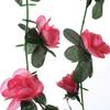 45 Flowers 7Ft Artificial Silk Rose Flower Hanging Garland Vine Wedding Decor UK