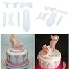 9 шт. / набор Высокий каблук торт рельефная форма DIY пищевой пластик шоколад конфеты помадка форма кухня