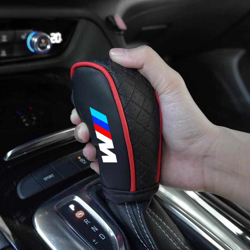 CMU2 PU Car Shift Handle Cover+Auto Non-slip Hand brake Cover For BMW M M3 Performance F20 F40 F22 F30 E90 F32 F06 F07 F46 E60 M5
