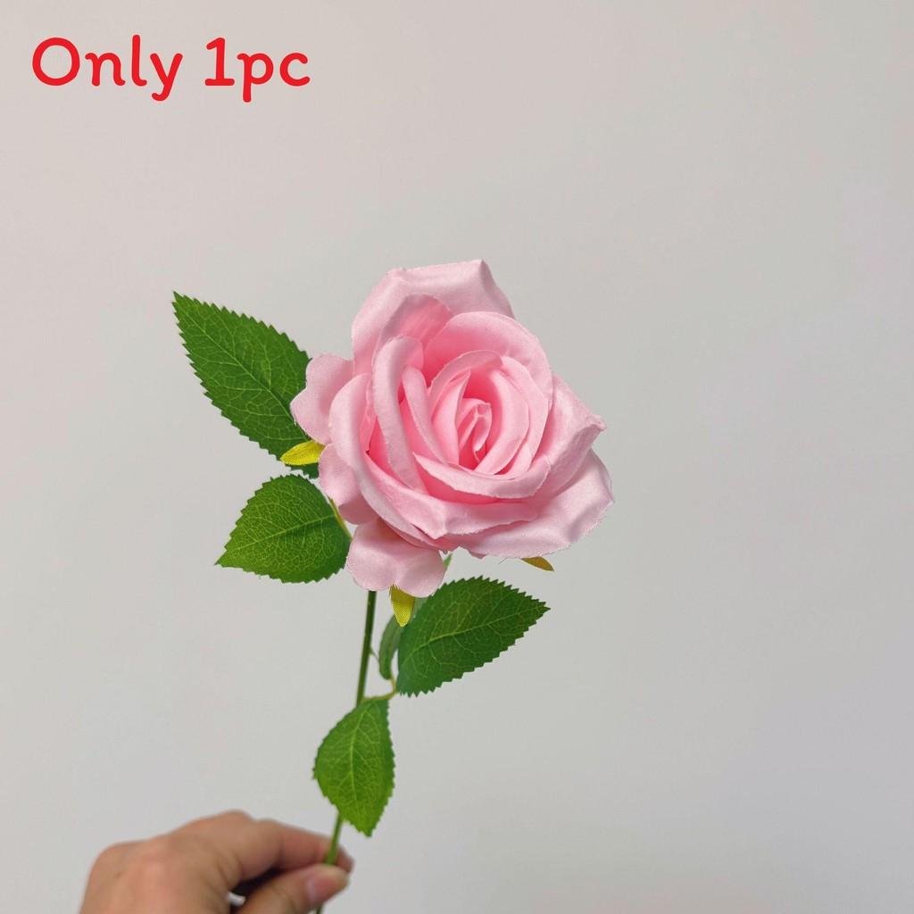 Artificial Silk Rose Flower For Wedding Party Home Decor Wall Display Arrangement