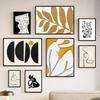 Line Face Girl Body Leaves Cat Geometry Abstract Posters And Prints Wall Art Canvas Painting Pictures For Living Room Home Decor