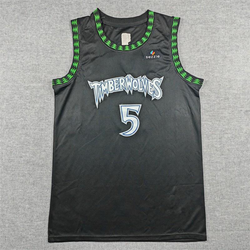 Mens Basketball Jersey 2026 Edition Minnesota Team No.5 Quick Dry Breathable Embroidered Sports Vest