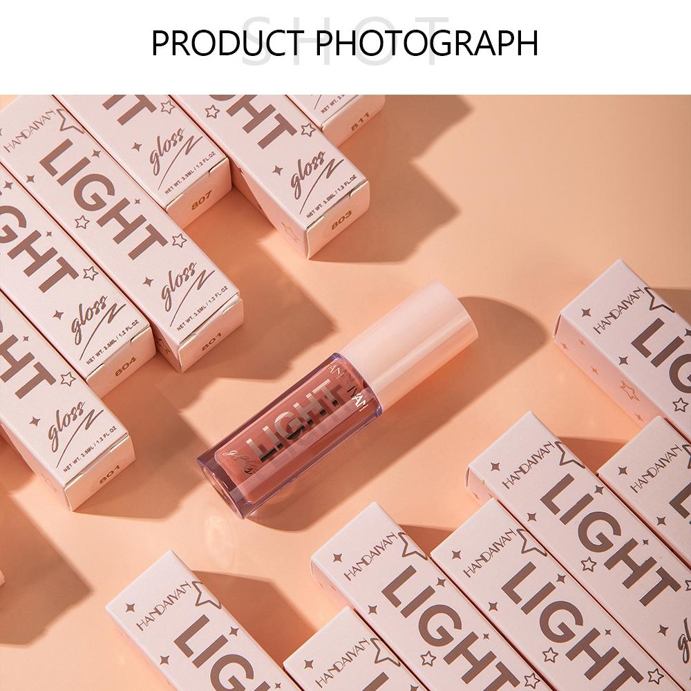 HANDAIYAN Блеск для губ, сексуальный, пухлый, блестящий, кристальный, желейный, красный, телесный, помада, жидкая водостойкая, увлажняющий, масляный, блеск для губ, макияж