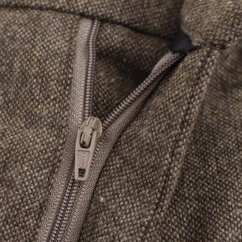 Женский универсальный винтажный тонкий костюм, комплект из двух предметов, осень-зима, однобортный пиджак с длинными рукавами и лацканами, прямые брюки