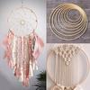 10pcs Wooden Ring Circle Round Bamboo Embroidery Hoop Frame DIY Wreath Catcher Wood Craft Wedding Decoration Home Garden Decor
