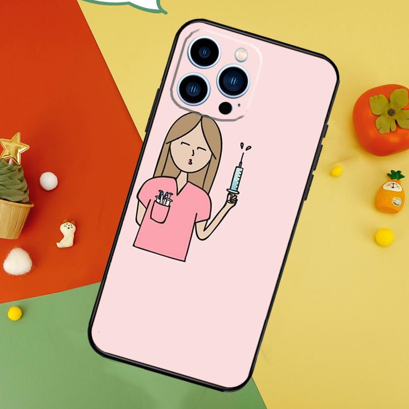 Медицинский чехол для медсестры, чехол для здоровья, чехол для iPhone 15 16 11 13 12 14 Pro Max Mini X XR XS 7 8 Plus, задняя крышка, корпус