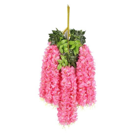 12 шт. Имитация цветочной гирлянды Реалистичные глицинии Легко чистить Многоразовые глицинии Свадебное украшение