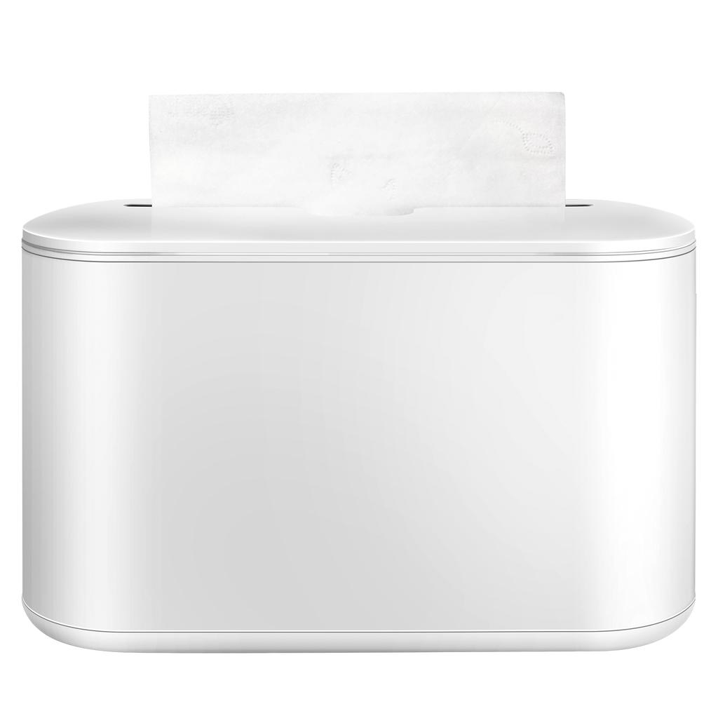 Tissue Box ABS Square Wet Tissue Paper Dispenser Non-Slip Bottom Portable Napkin Holder with Visible Window for Kitchen Bathroom