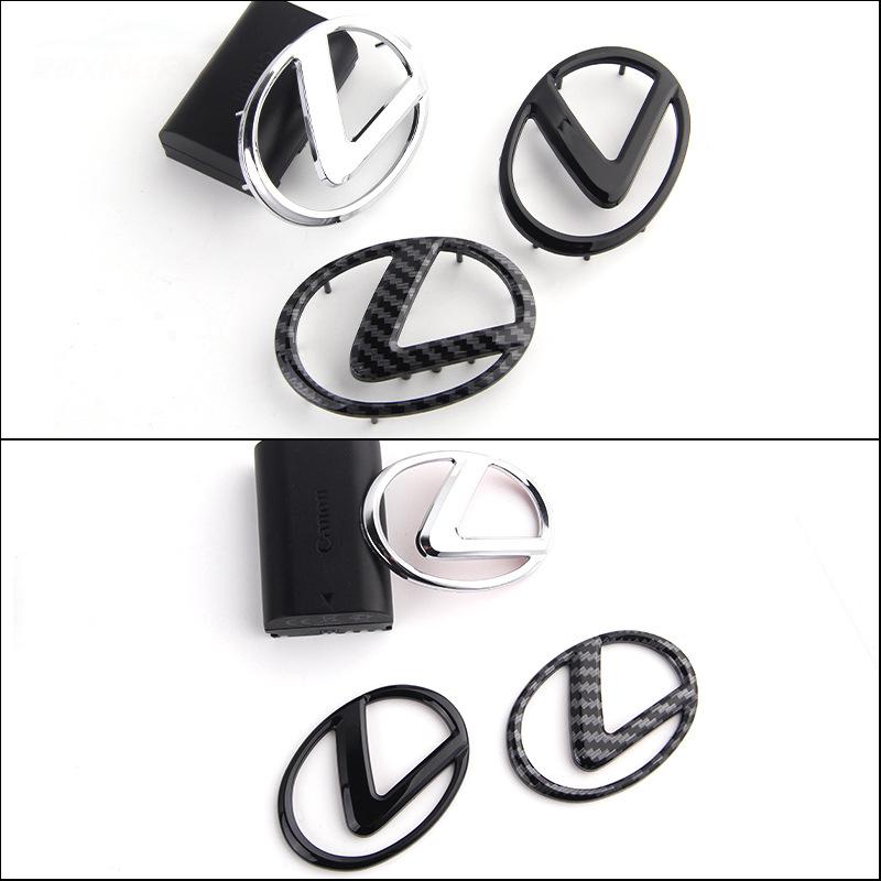 For ABS Car Steering Wheel Emblem Sticker Accessories Lexus F SPORT GX460 Ct200h IS250 ES 220D IS200 Fsport GS GX IS LS LX NX RX