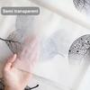 1pc Lightweight Shower Curtain Liner with Hooks, Plastic Leaf Waterproof Bathroom Curtain Liner, Bath Curtain for Bathtub Decor