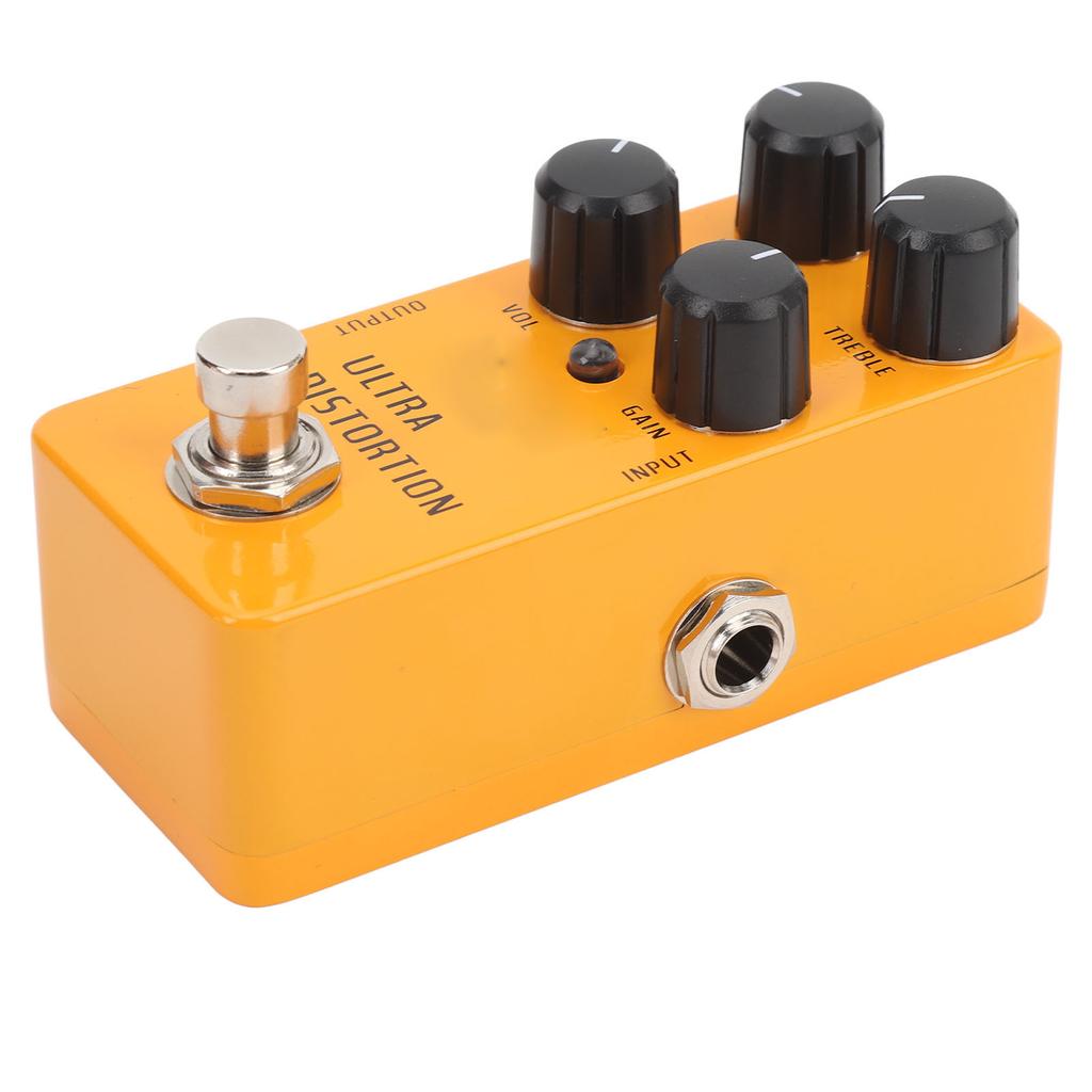 Гитарная педаль с высоким коэффициентом усиления Distortion, алюминиевый сплав, электрогитарная педаль эффектов Distortion с True