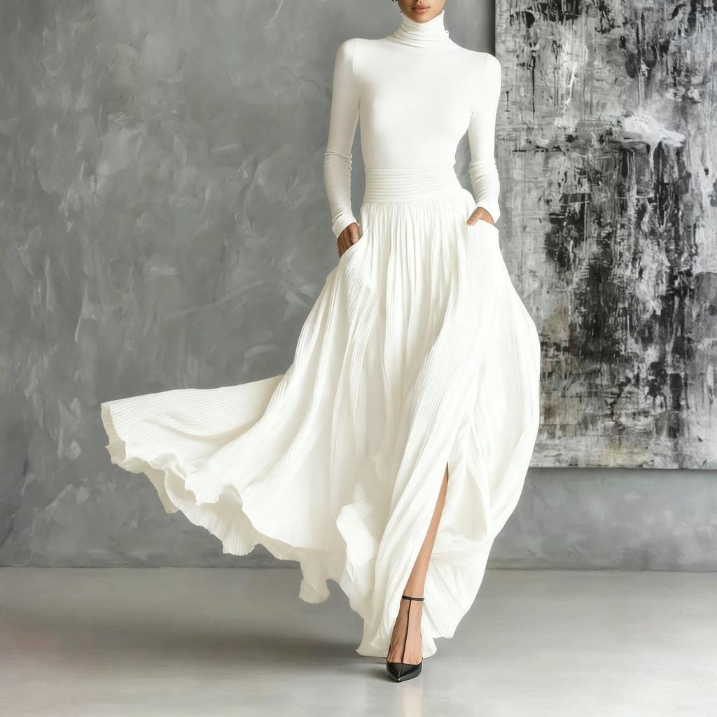 Женские платья-бэбидолл из бархата свободного кроя с квадратным вырезом и длинными рукавами