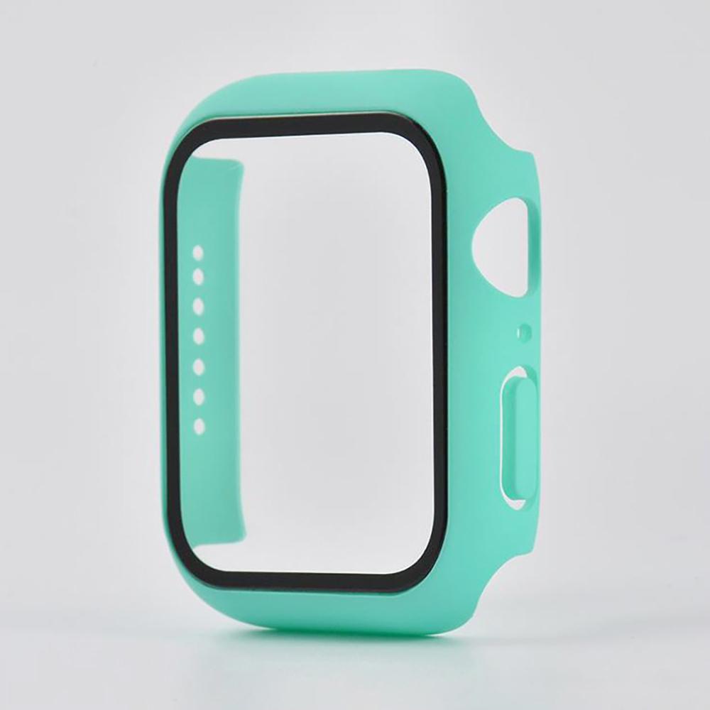 Закаленное стекло+чехол для Apple Watch 9, 8, 41 мм, 45 мм, 42 мм, 38 мм, защитный чехол для ПК iWatch series 7, 6, 5, 4, se, 44 мм, 40 мм