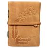 Leaf & Birds Embossed Leather Diary Handmade Vintage Journal Plan Travel Book
