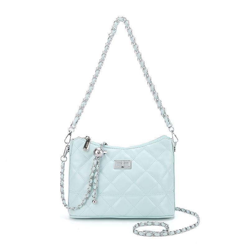 Весенне-летняя новая нишевая модная маленькая сумка-ведро с ромбовидной цепочкой в стиле маленького аромата, женская универсальная, для поездок на работу, в иностранном стиле, на плечо, кросс-боди