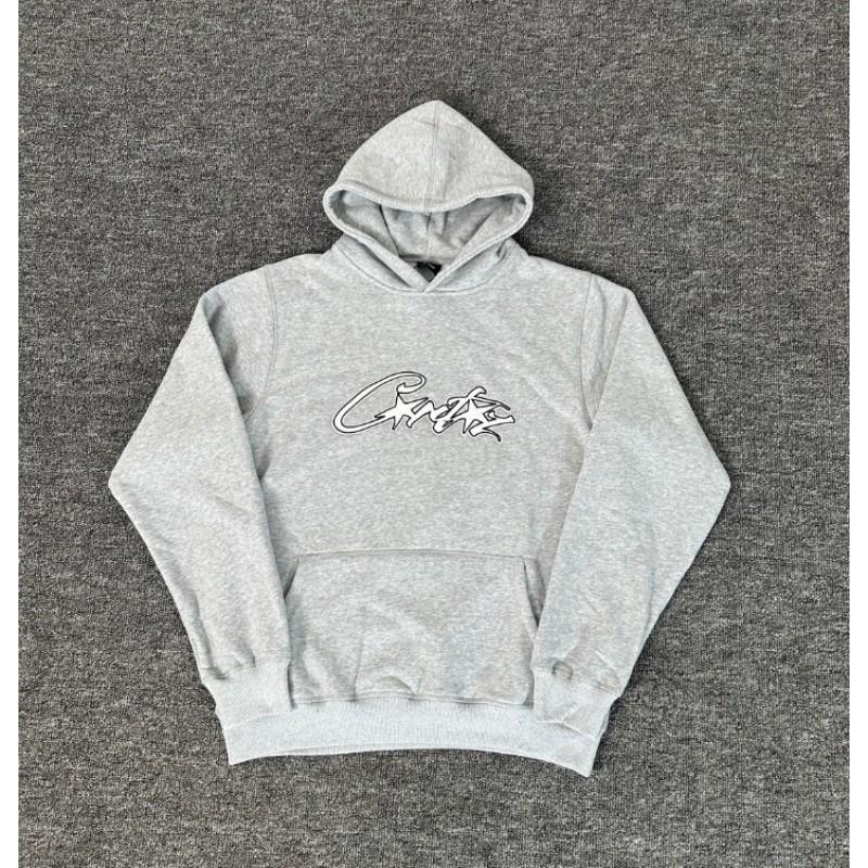 Corteiz Classic Ship Print Fleece Hoodie Sweatshirt Men Women Streetwear Loose Fit Casual Wear