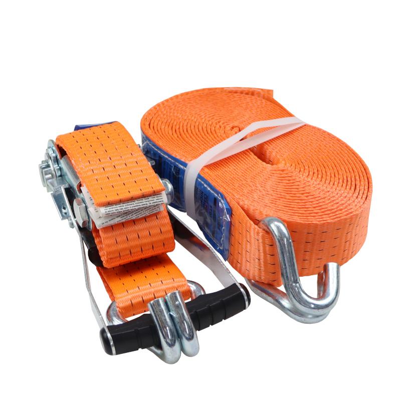 5T lifting strap, 8m wide, 50mm, complete with buckle, rubber lining, 230mm, certified, MORGA standard