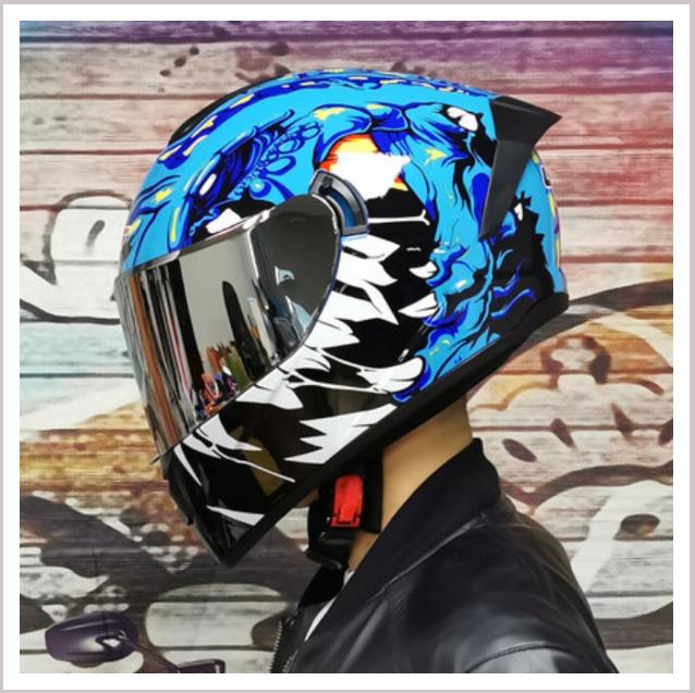 Шлем для электромобиля LVS, всесезонный универсальный для мужчин и женщин, мотоциклетный противотуманный полный шлем, серый гоночный индивидуальность, крутые и электромобили