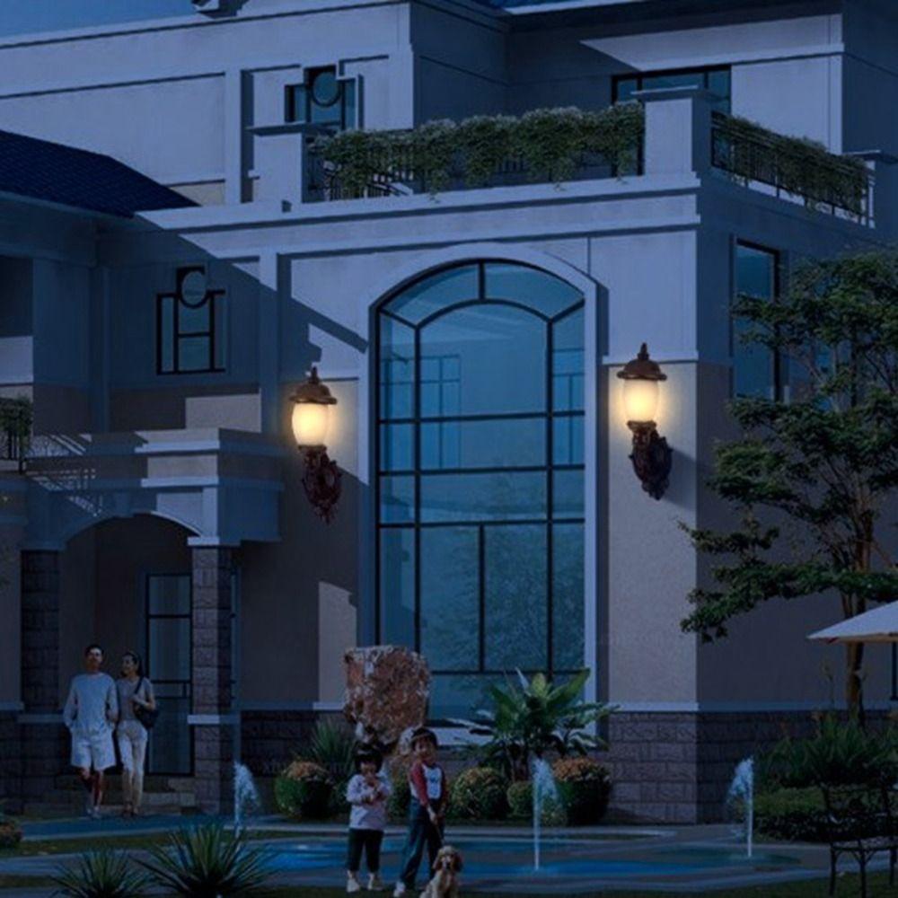 Модель 3В Белый/Теплый свет Материал АБС-металл Сад Двор Светодиодный свет Новый Настенный светильник для кукольного домика