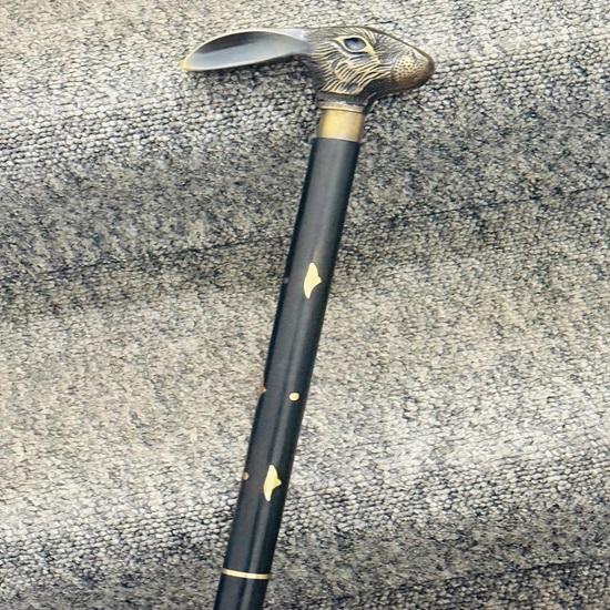 91,44 см трость для ходьбы деревянная трость с ручкой в виде головы кролика подарок