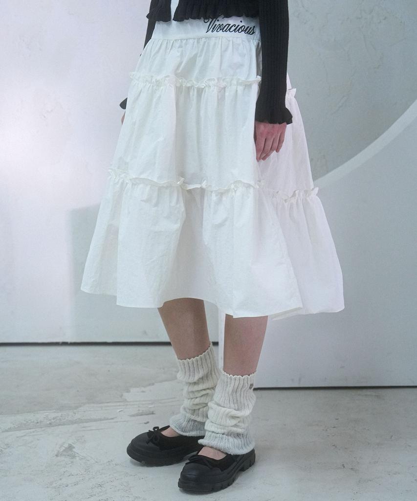 Viva Sers Claudia Taslan Kang Kang Skirt White