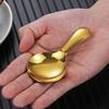2Pcs Mini Stainless Steel Spoons Coffee Tea Scoop Metal Condiment Sugar Salt Spice Spoon Kitchen Small Scoop Spoon for Canisters