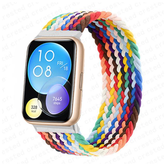 Эластичный нейлоновый ремешок без пряжки для Huawei Watch Fit 2 Sport, плетеный ремешок, наручные аксессуары для умных часов Huawei Fit 2 Watch