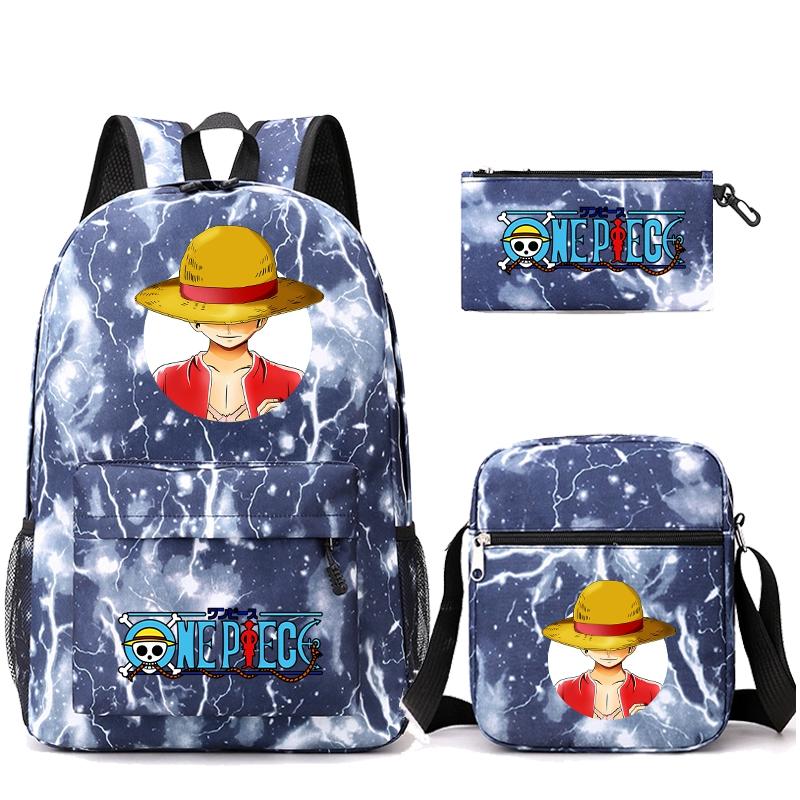 3 шт./компл. аниме цельный рюкзак с наплечной сумкой пенал для мальчика и девочки школьная сумка женская дорожная сумка Mochila