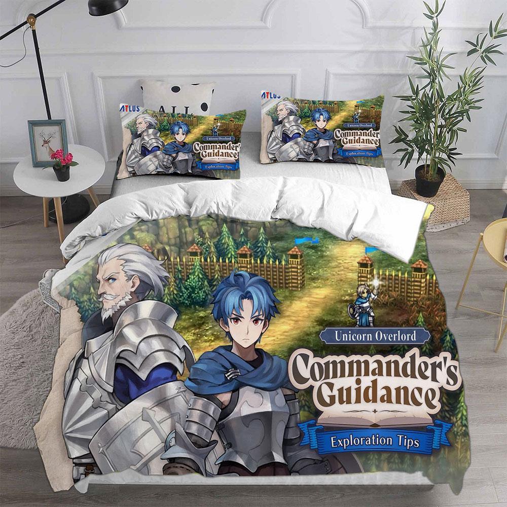 Напечатанные на 3D постельные комплекты Game Unicorn Overlord Одеяло Покрывало Пододеяльник Наволочка Комплекты из 2-3 предметов Детский Взрослый размер