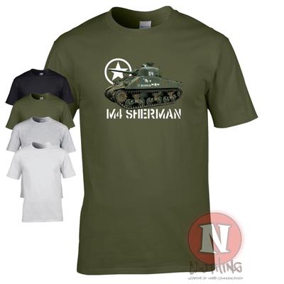 M4 Шерюнисекс Танк Футболка Военный Вторая Мировая День Д Историческая Техника Союзники Вторая Мировая ВоТ