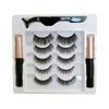 1 Set Magnetic Eyelashes with Eyeliner Tweezer Natural Looking Magnetic Fake Lashes with Applicator Tool Women Girls Eye Makeup Tools
