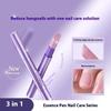 3In1 Ceramic Nail Cuticle Oil Brighten Moisturizing Nail Cuticle Remover Pen Prevent Nail Damage Manicure Care Tool