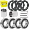 Front Axle Wheel Bearings & Seal Kit Compatible with Mule 2510 3000 3010 4000 4010, Included Spacers Collar & Pin Cotter Kit Replace for 92045-3707