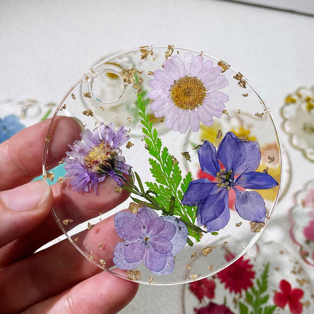 Изысканная крышка из сухоцвета для крышки Stanley Cup, силиконовая крышка, сушеные аксессуары, 40 унций, водяной цветок C5A3