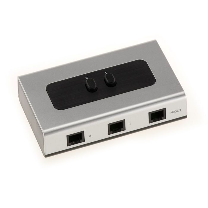 Kalea-informatique switch / commutateur / aiguilleur téléphone fax rj11 - reversible : 1 entrée / 2 sorties ou 2 entrées / 1 sorti