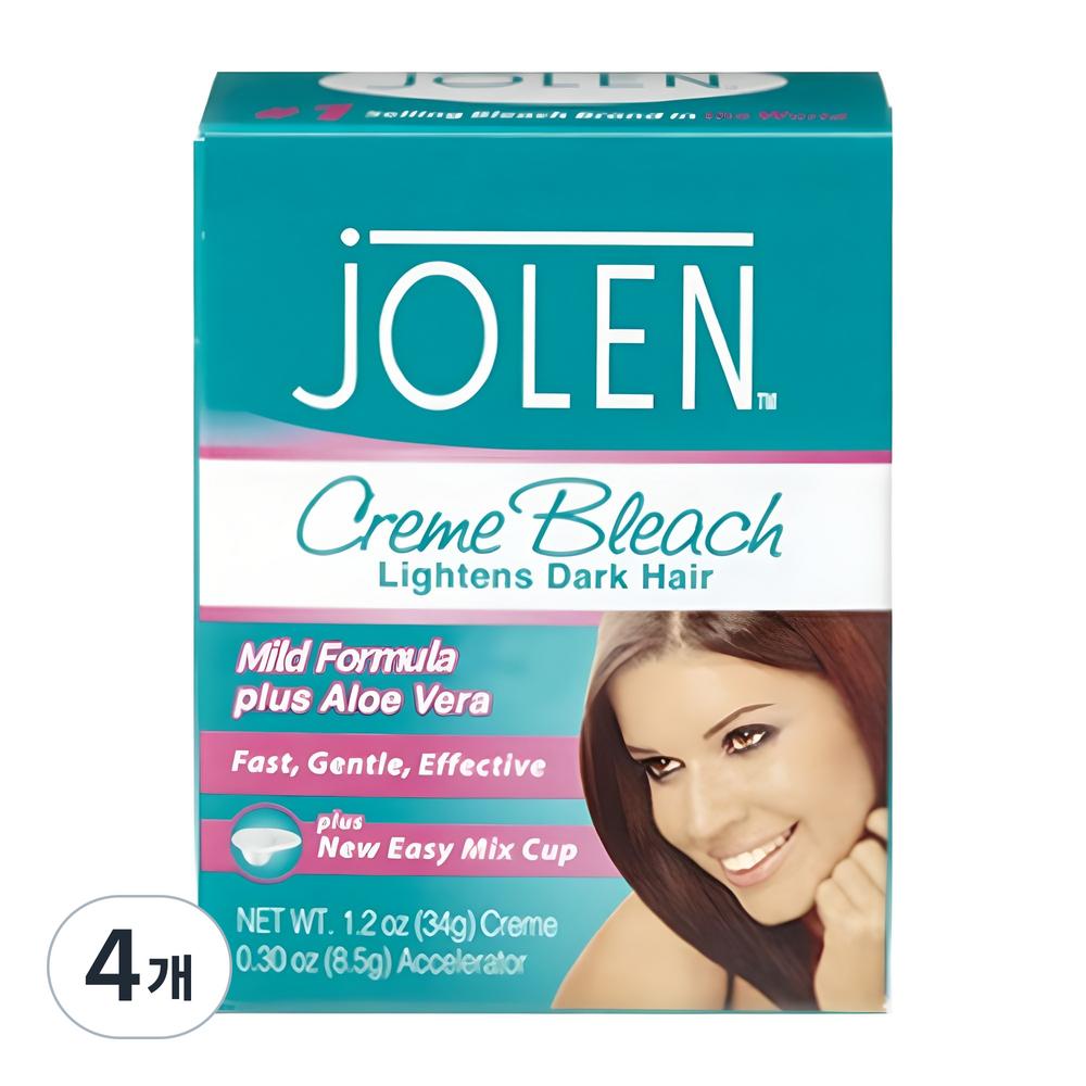 Jolen Cream Bleach Mild Hair Bleach 42.5g 4 pcs