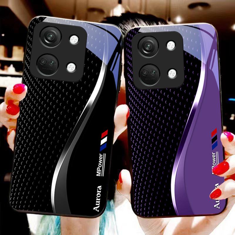 Креативный изогнутый чехол для OnePlus Nord 3 5 6T 7 Pro 8 12 10T Reno8 Lite 5G 10R Nord N30 Твердый чехол из закаленного стекла для телефона Черный