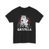 Футболка Catzilla | Футболка Catzilla | Футболка Catzilla | Забавная футболка с черным котом A