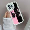 N40 Волнистый чехол для телефона с бабочкой для iPhone 15 14 13 Pro Max 8 Plus Samsung S24 S23 Ultra A54 A14 A34 Xiaomi Redmi 13C Huawei Honor Мягкая задняя крышка